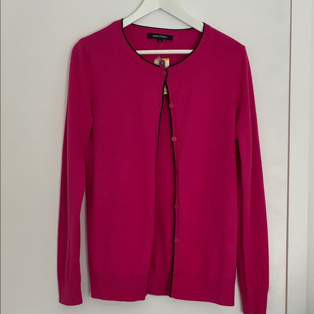 Jones Studio Fuchsia Cardigan size M